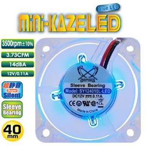 Scythe SY124010L LED Mini Kaze 4 cm LED Silent Fan