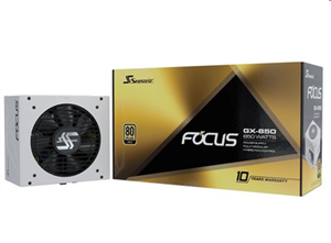 Seasonic FOCUS GX White Edition GOLD 850W V4 ATX 3.1, PCIe 5.1, modular