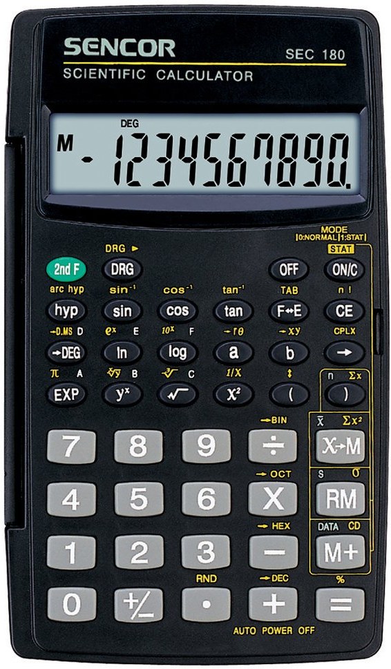 Sencor SEC 180, kalkulačka vedecká, čierna