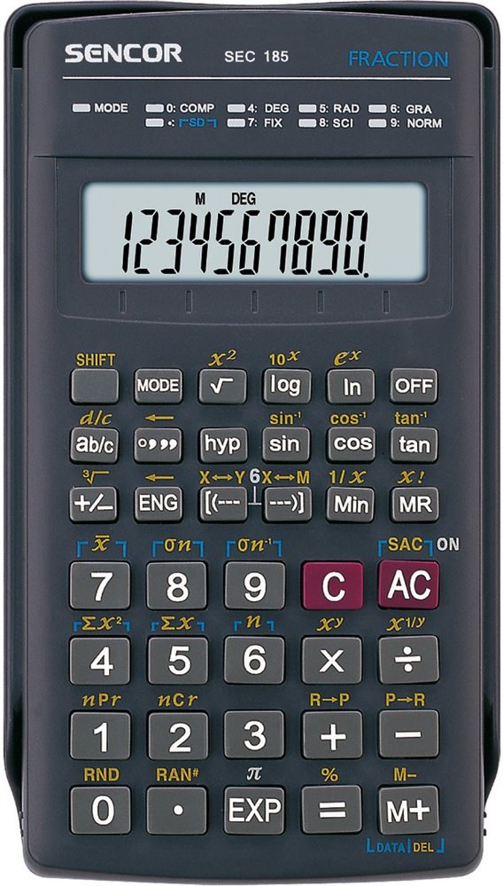 Sencor SEC 185, kalkulačka vedecká, šedá