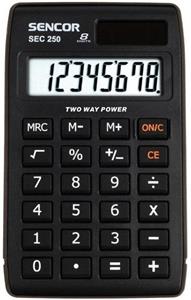 Sencor SEC 250 kalkulačka vrecková, čierna