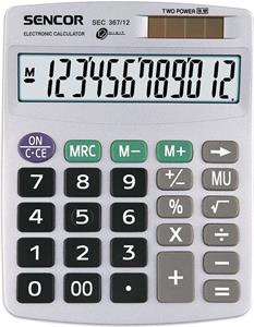 Sencor SEC 367/12, kalkulačka stolná, biela