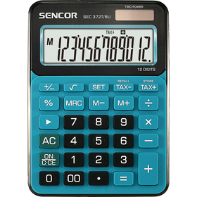 Sencor SEC 372T/BU kalkulačka stolná, modrá