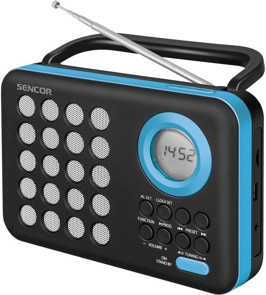 Sencor SRD 220 BBU, rádio s USB/MP3