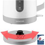 Sencor SWK 1738WH, varná kanvice, 1,7 l, biela