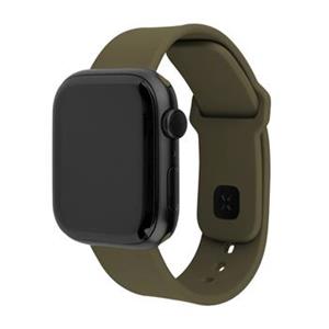 Set silikonových řemínků FIXED Silicone Sporty Strap pro Apple Watch 38/40/41mm, olivový