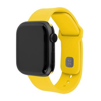 Set silikonových řemínků FIXED Silicone Sporty Strap pro Apple Watch 38/40/41mm, žlutý