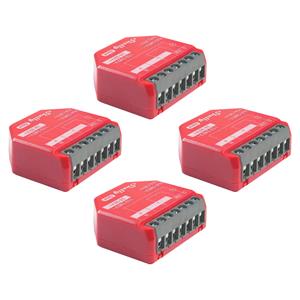 Shelly 1PM Gen4 4ks balenie - spínací modul s meraním spotreby 1x 16A (WiFi, Bluetooth, Zigbee, Matter)