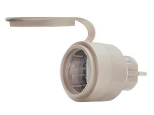 Shelly Outdoor Plug S Gen3 Mocha - vonkajšia zásuvka s meraním spotreby (WiFi, Bluetooth)
