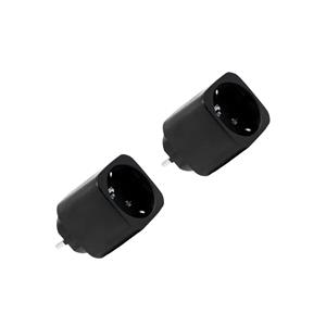 Shelly Plug M Gen3 2-pack Čierna - 2ks inteligentná zásuvka s meraním spotreby (WiFi, Bluetooth, Matter)