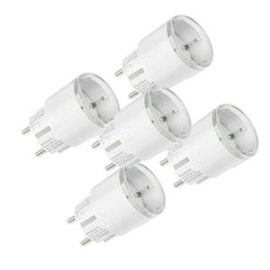 Shelly Plug S Gen3 Biela, balenie 5ks - inteligentná zásuvka s meraním spotreby (WiFi, Bluetooth, Matter)
