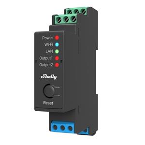 Shelly Pro 2 - spínací modul 2x 16A (LAN, WiFi, Bluetooth)