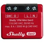 Shelly spínací modul 1PM Mini Gen3 s meraním spotreby