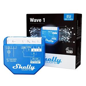 Shelly Wave 1 EU LR - spínací modul 1x 16A (Z-Wave Long Range)