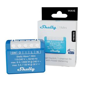 Shelly Wave 1 Mini LR - spínací modul 1x 8A (Z-Wave Long Range)