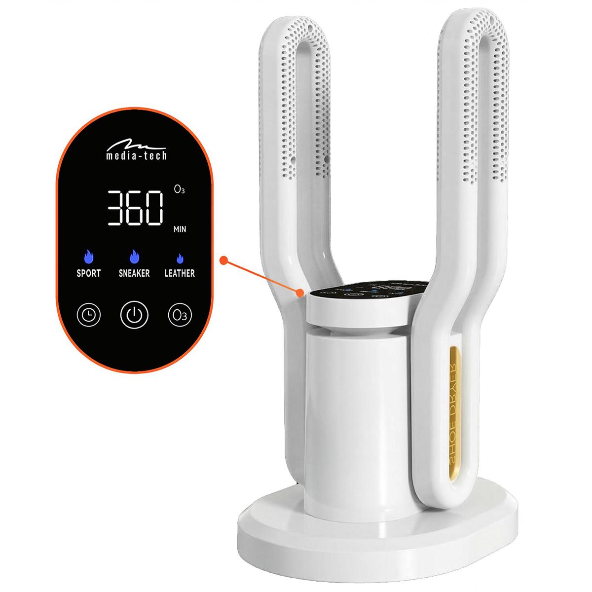 SHOE DRYER OZONE PRO+ (white) – Professional, stationary ozone dryer for shoes, gloves, hats, and helmets, effectively eliminating