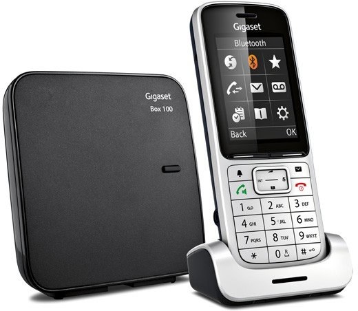 SIEMENS Gigaset SL450, DECT/GAP bezdrátový telefón, čierno strieborný