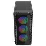 SilentiumPC skříň MidT Signum SG1X EVO TG ARGB / 2xUSB 3.0/ 4x120mm fan/ čelo a bok z tvrzeného skla/ ARGB/ černá