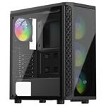 SilentiumPC skříň MidT Signum SG1X EVO TG ARGB / 2xUSB 3.0/ 4x120mm fan/ čelo a bok z tvrzeného skla/ ARGB/ černá