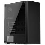 SilentiumPC skříň MidT Ventum VT2 TG / ATX / 2x120mm fan / 2xUSB 3.0 / tvrzené sklo / černá