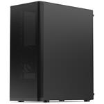 SilentiumPC skříň MidT Ventum VT2 TG / ATX / 2x120mm fan / 2xUSB 3.0 / tvrzené sklo / černá