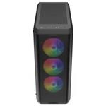SilentiumPC skříň MidT Ventum VT4V Evo TG ARGB / ATX / 4x120mm fan ARGB / 2xUSB 3.0 / tvrzené sklo / černá