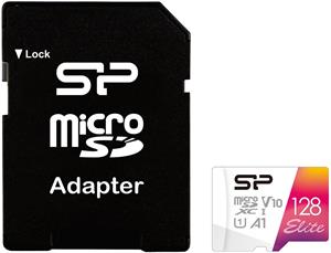Silicon Power Elite Micro SDHC, 128GB, adaptér