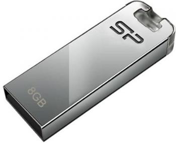 Silicon Power Touch T03 8GB, oceľovo-strieborný
