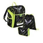 Školská aktovka - 3-dielny set, Baggymax Trikky Drak, hmotnosť len 0,65 kg