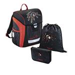 Školská aktovka - 3-dielny set, Baggymax Trikky Pavúk, hmotnosť len 0,65 kg