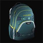 Školský ruksak Coocazoo e-ScaleRale TecCheck s elektronicky nastaviteľným bedrovým popruhom, Petrol