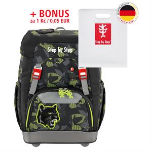 Školský ruksak Step by Step GRADE Čierny panter+ BONUS Dosky na zošity za 0,05 EUR