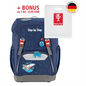 Školský ruksak Step by Step GRADE vesmírna raketa + BONUS Dosky na zošity za 0,05 EUR