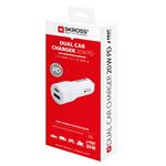 SKROSS A+C USB nabíjací autoadaptér Dual Car Charger 20W PD