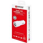 SKROSS A+C USB nabíjací autoadaptér Dual Car Charger 20W PD