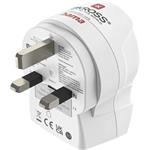 Skross cestovný adaptér, "EU to UK", 1x USB-A, 1x USB-C (PD), 20 W