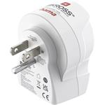 Skross cestovný adaptér "EU to US", 1x USB-A, 1x USB-C (PD), 20 W