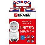 Skross cestovný adaptér pre použitie v UK, biely