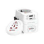 SKROSS cestovný adaptér PRO Light USB AC45PD - World, UK+USA+AUS/CN, univerzálny, uzemnený, USB A+C 45W