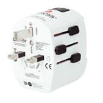 SKROSS cestovný adaptér PRO Light USB AC45PD - World, UK+USA+AUS/CN, univerzálny, uzemnený, USB A+C 45W