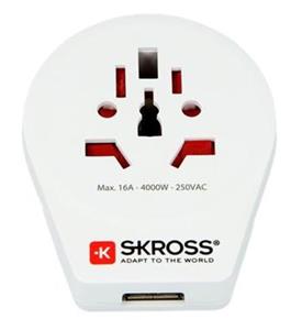 SKROSS cestovný adaptér SKROSS Europe USB pre cudzincov v SR, vč. 1x USB 2100mA