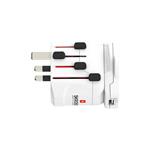 SKROSS Cestovný adaptér SKROSS PRO - World and USB, 10A max., uzemnený, vr. univerzálnej USB nabíjačky, pre cellý svet
