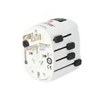 SKROSS Cestovný adaptér SKROSS World Pro+, 10A max., uzemnený, vr. adaptéra pre ostatné vidlice, univerzálny pre celý sv
