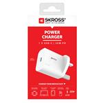 SKROSS DC56UK-PD30, USB-C nabíjací adaptér Power Charger 30W UK, Power Delivery, typ G