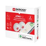 SKROSS ETAGX2 eTAG Bluetooth lokátor, 2ks, krúžok + púzdro, Apple Find My