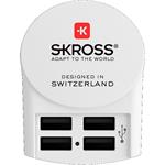 SKROSS Euro USB nabíjací adaptér, 2400mA, 2x USB výstup