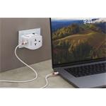 SKROSS MUV AC30PD USB, cestovný adaptér, univerzálny, neuzemnený, USB A+C 30W