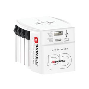 SKROSS MUV AC30PD USB, cestovný adaptér, univerzálny, neuzemnený, USB A+C 30W
