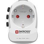 Skross PRO Light USB AC30PD – World, cestovný adaptér, 3-pól, globálny, USB-A/USB-C 30W