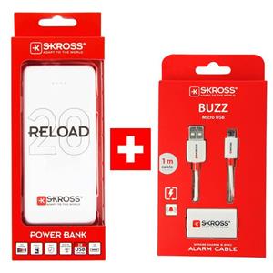 SKROSS PROMO powerbanka Reload 20 + Alarm USB kábel zadarmo